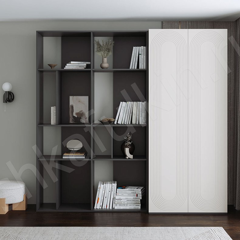 Стеллаж Дзен Ола  Современный 2х створчатые Спальня Для вещей 1