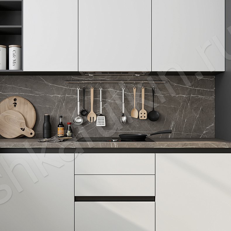 Изображение Кухня Марисса Светлые Белый Современный Для посуды 2