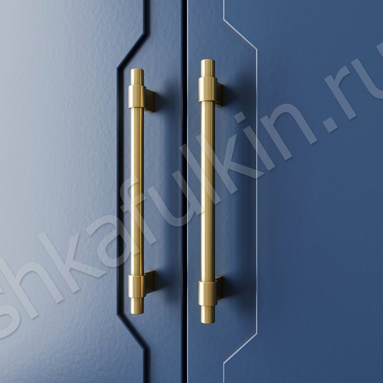 Шкаф Лазурит Цветной Синий Темные Современный 2х створчатые Гостиная Для вещей 4