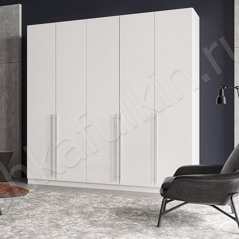 Изображение Шкаф Мурано Белый Светлые Минимализм 5и створчатые Гостиная Для вещей 2