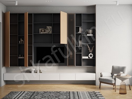 Изображение цвета Стенка Арли Древесный  6и створчатые  Под ТВ