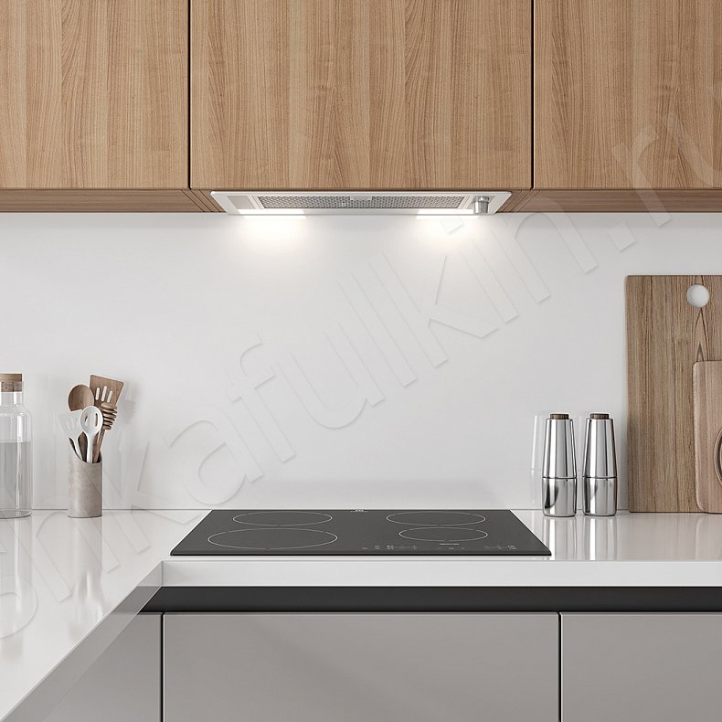 Изображение Кухня Милета Серый Светлые Древесный Скандинавский   Для посуды 3