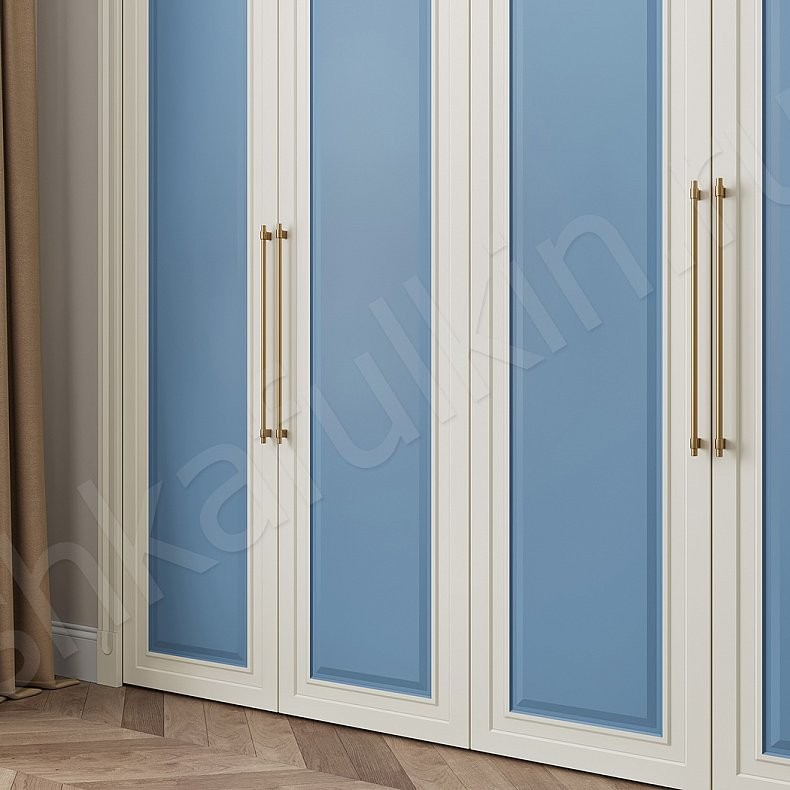 Изображение Шкаф Сеньора Белый Цветной Синий Светлые Классика 6и створчатые Гостиная Для вещей 2