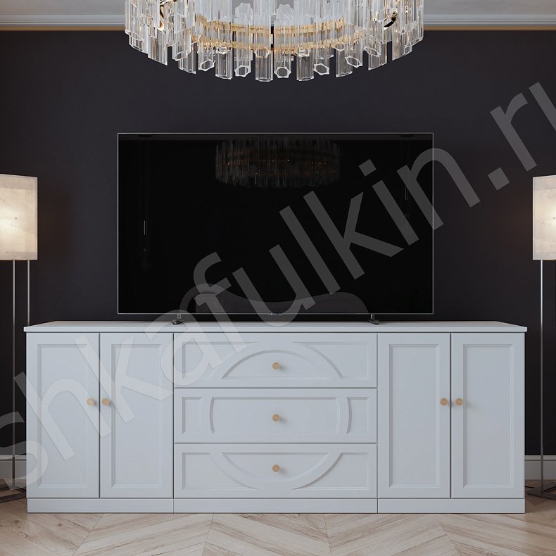 Коллекция Виктория Белый Светлые Неоклассика 3х створчатые Спальня Для вещей 8