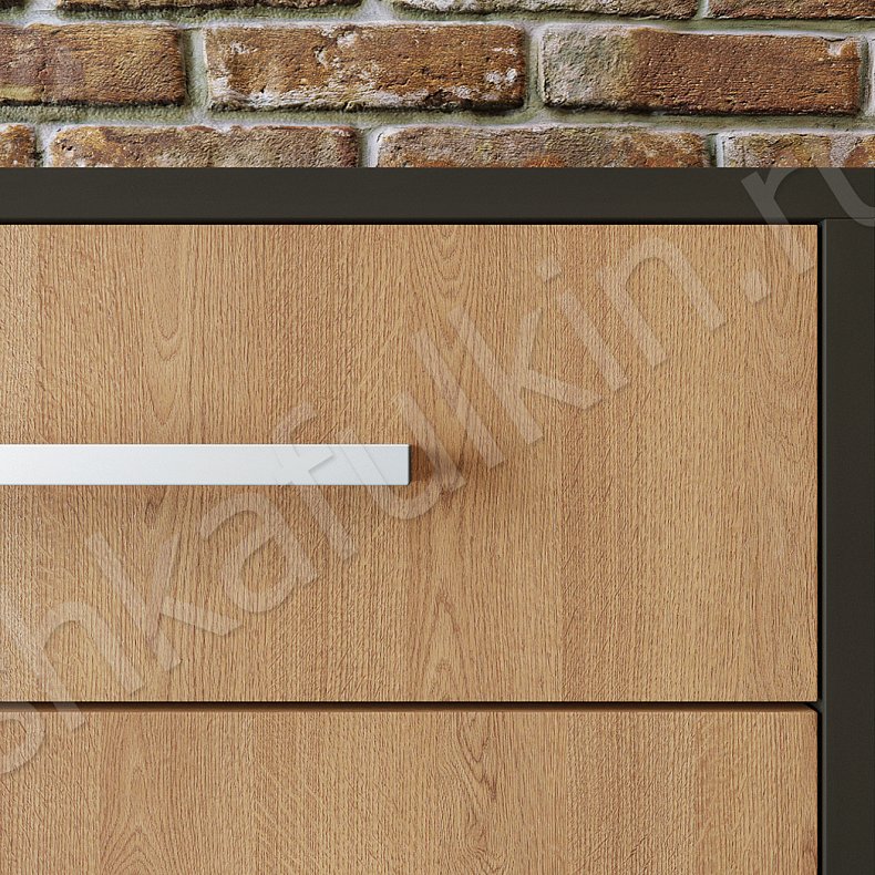 Прихожая Лофт Черный Древесный Светлые Лофт 2х створчатые Коридор Для вещей 7