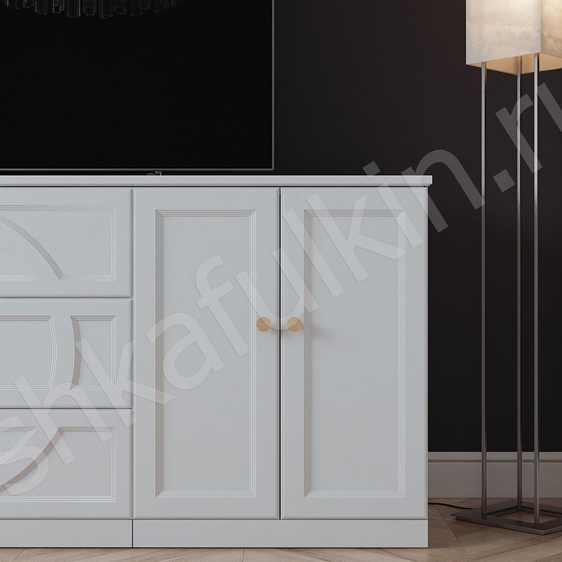 Коллекция Виктория Белый Светлые Неоклассика 3х створчатые Спальня Для вещей 9