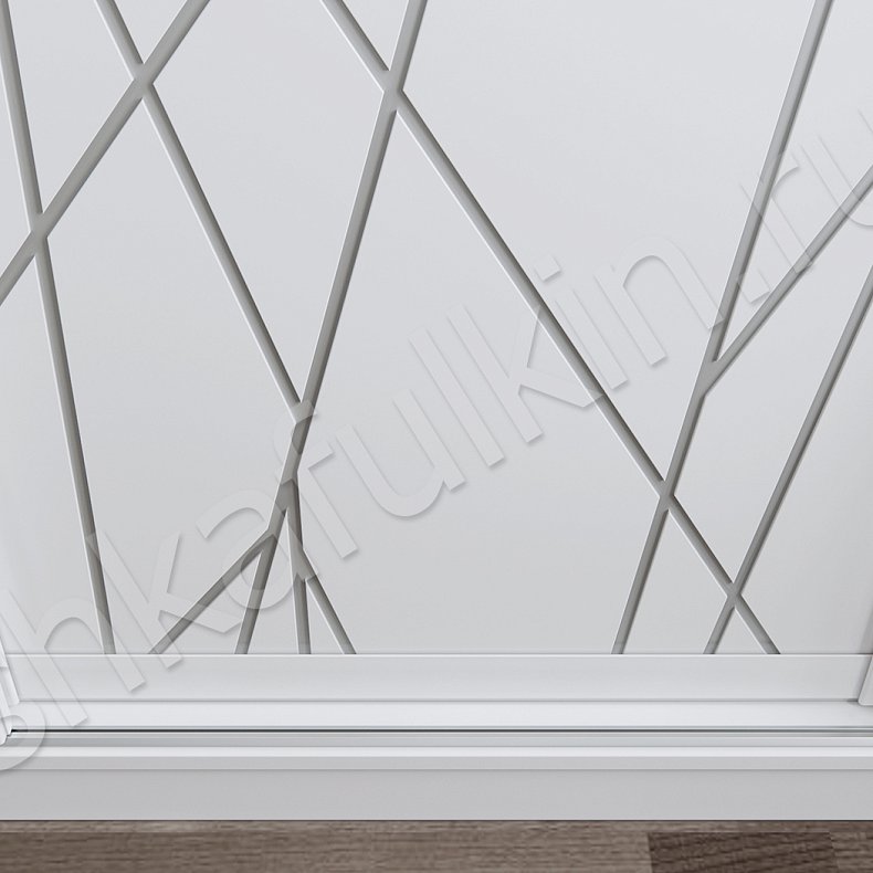 Корпусный шкаф-купе Милора Белый Модерн 3х створчатые Спальня Для вещей 4