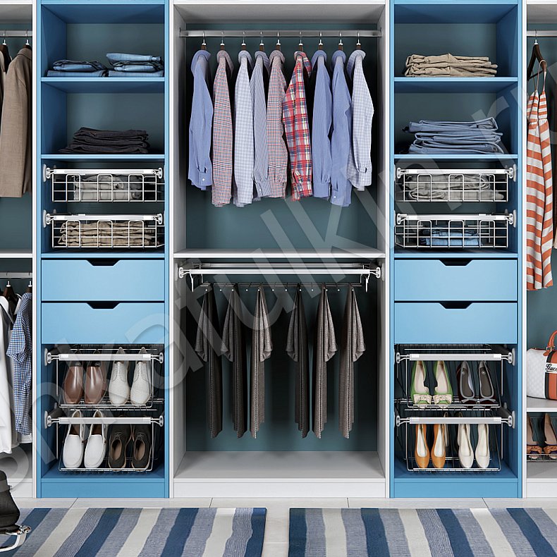 Изображение Гардеробная Британи Синий Гардеробная 4