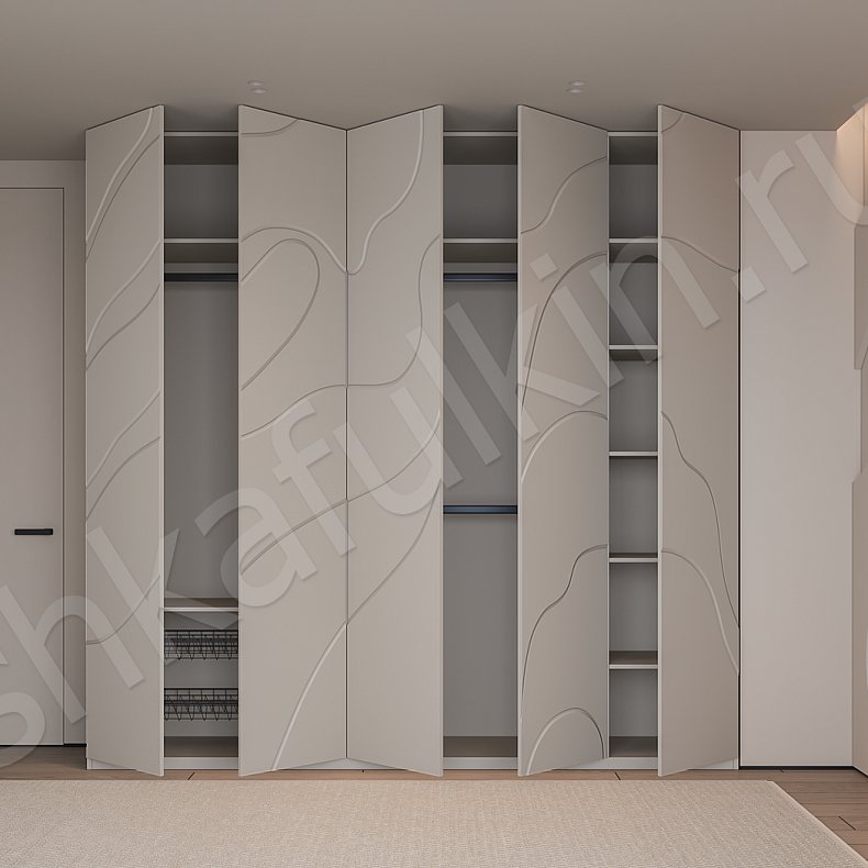 Изображение Шкаф Инима Светлые Современный 5и створчатые Спальня Для вещей 3