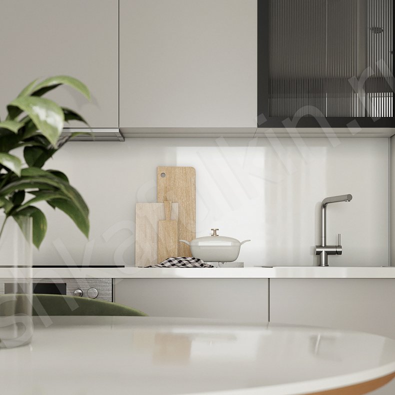 Изображение Кухня Одри Светлые Белый Минимализм Для посуды 5