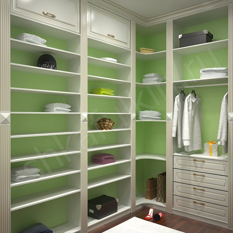 Гардеробная Марго Белый Классика  Гардеробная  1