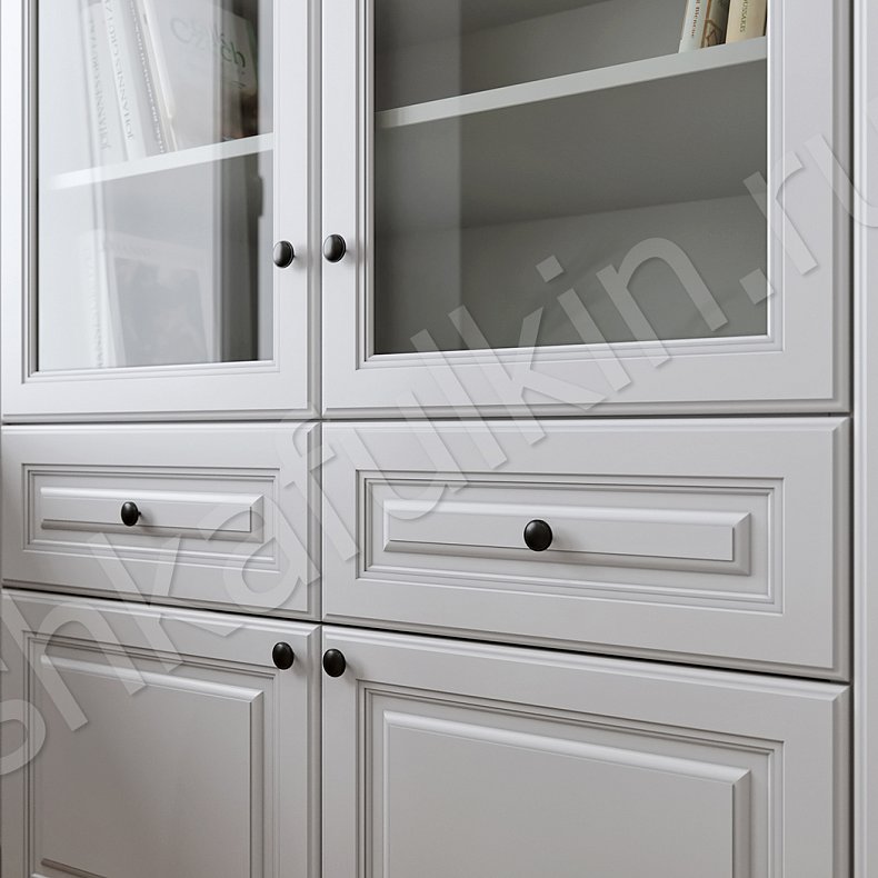 Изображение Мебель в детскую Фелиция Белый Цветной Синий Светлые Классика 4х створчатые Детская Для книг Для декора Для вещей 12