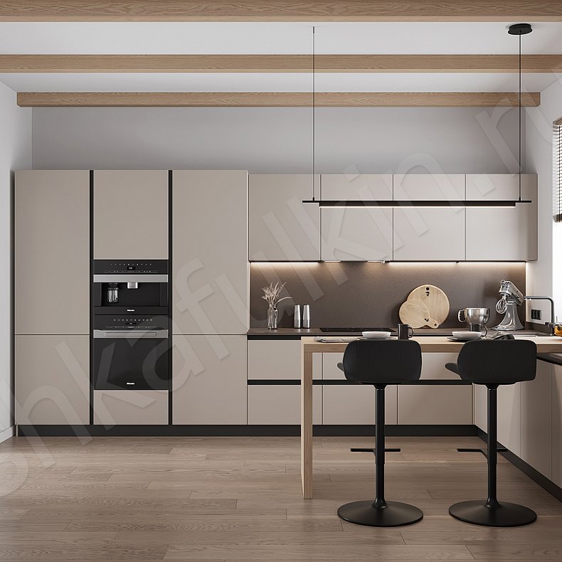 Изображение Кухня Ярдина Светлые Коричневый Минимализм Для посуды Для декора 1