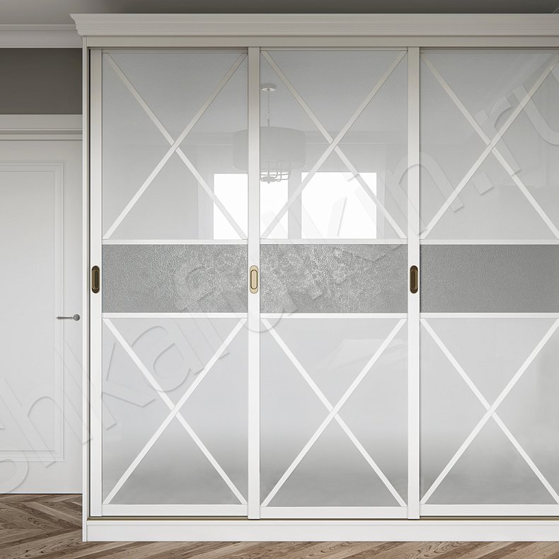 Корпусный шкаф-купе Ромео Светлые Классика 3х створчатые Спальня Для вещей 1