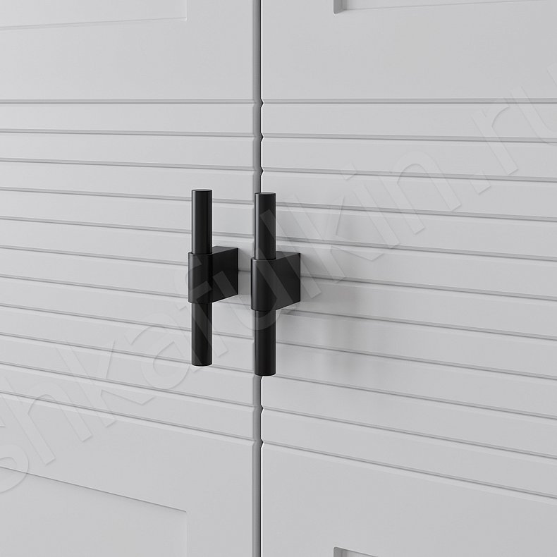 Изображение Шкаф Этнос Светлые Синий Белый Скандинавский 4х створчатые Гостиная Для вещей Для белья 6