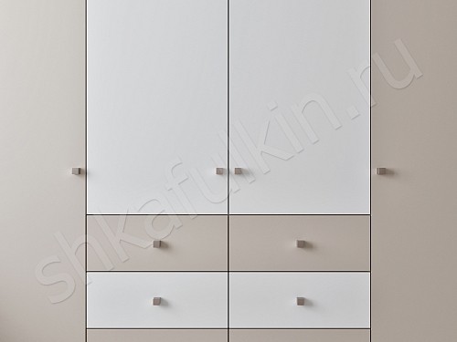 Корпусный шкаф Джерри Белый Прованс 4х створчатые Спальня 