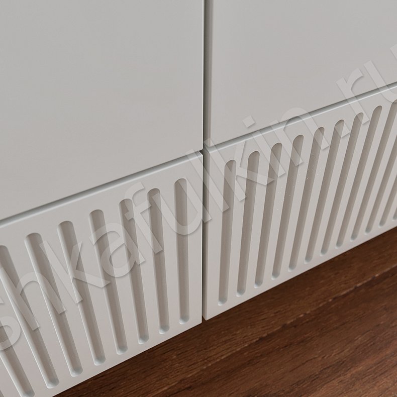 Изображение Стенка Невада Белый Светлые Минимализм 2х створчатые Гостиная Под ТВ Для вещей 5