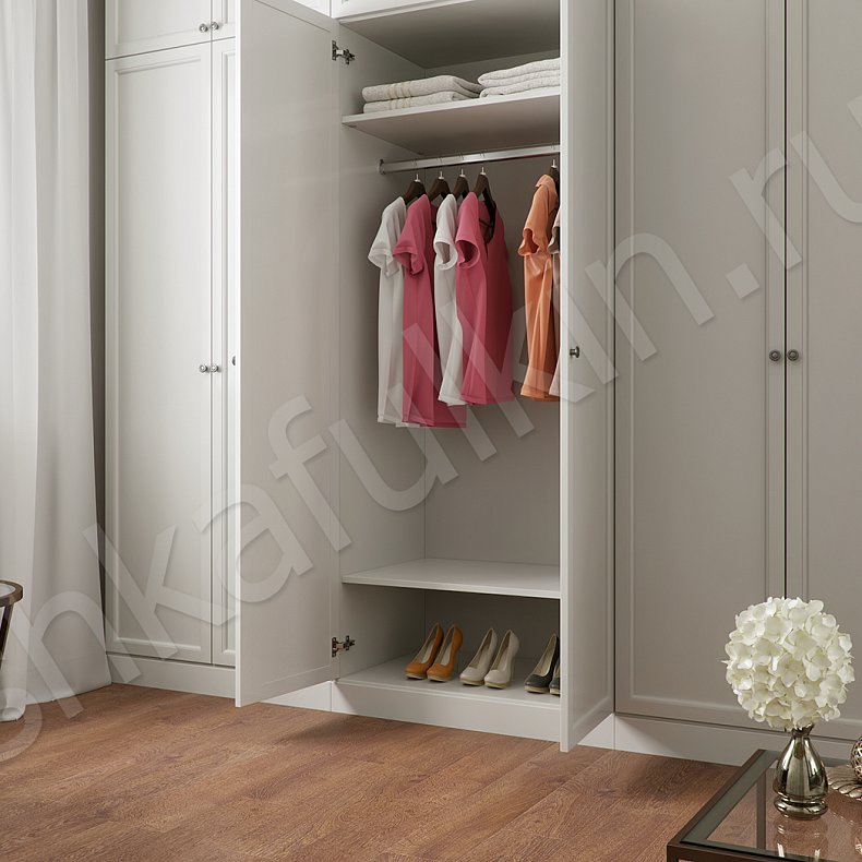 Гардеробная Комплимент Белый Классика 6и створчатые   4