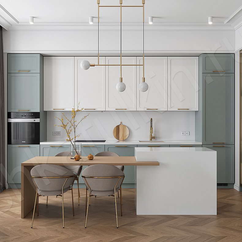 Кухня Визионни Светлые Цветной Красный Зеленый Современный   Для декора Для посуды