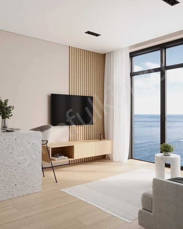 Тумба Монти Светлые Древесный Скандинавский 2х створчатые Гостиная Для вещей Под ТВ Для декора Для книг