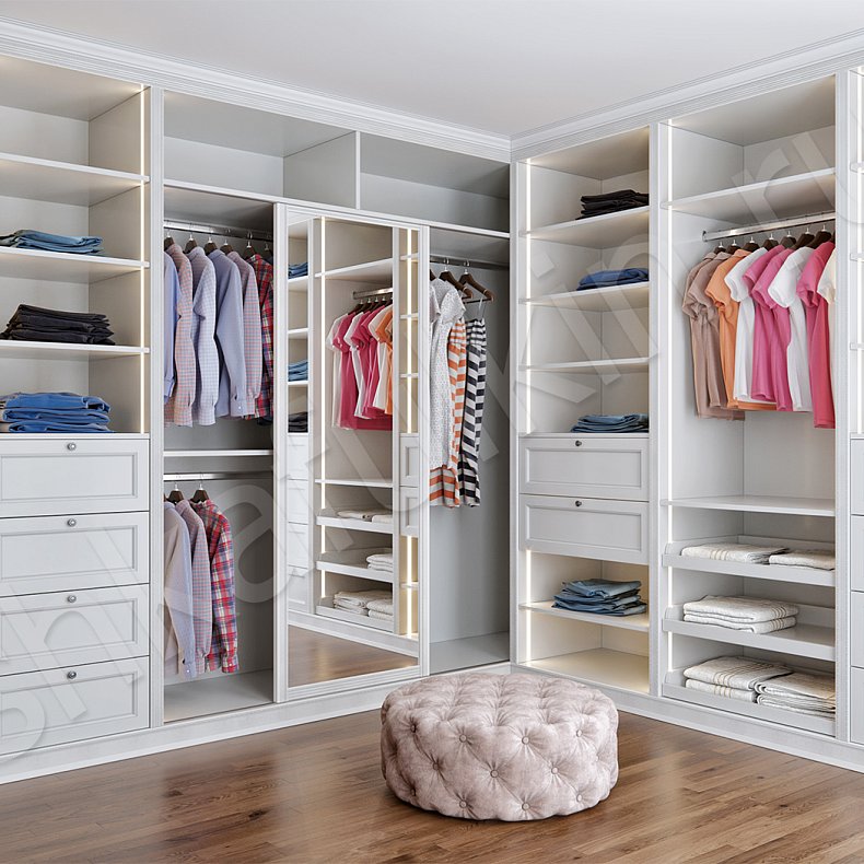 Гардеробная Мая Белый Классика  Гардеробная 