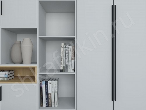 Изображение цвета Шкаф Бесто Белый Минимализм   Для книг