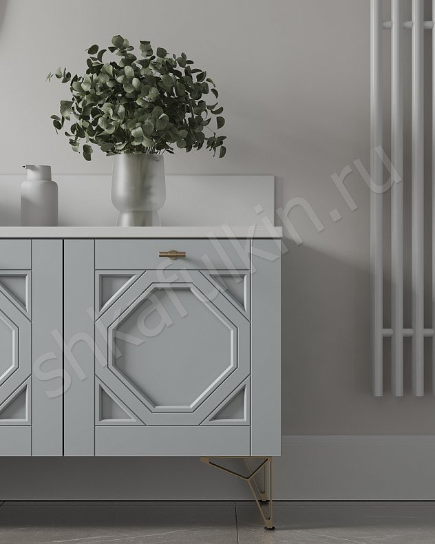 Мебель в ванную Инфинити Светлые Белый Неоклассика   Для вещей 4