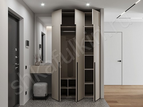 Прихожая 3 двери + консоль Симпле Светлые Минимализм 3х створчатые Прихожая 