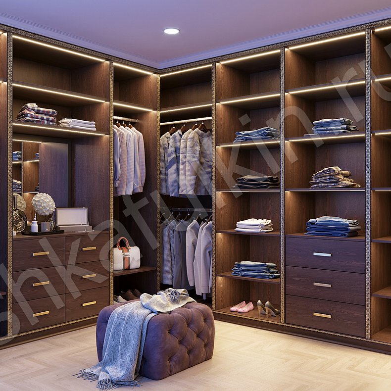 Гардеробная Вильям Венге Классика  Гардеробная  1