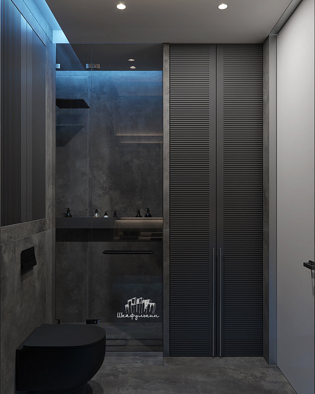 Мебель в санузел Шондер Темные Черный Современный   Для вещей