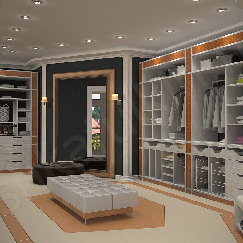 Изображение Гардеробная Фортуна Белый Классика  Гардеробная  2