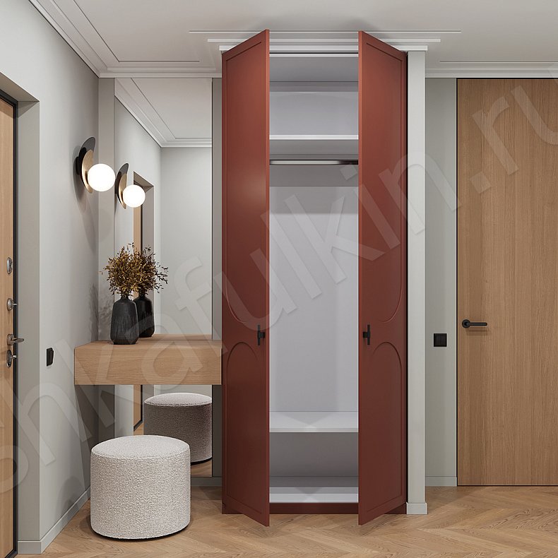 Изображение Прихожая Янтина Светлые Красный Современный 2х створчатые Прихожая Для вещей 3