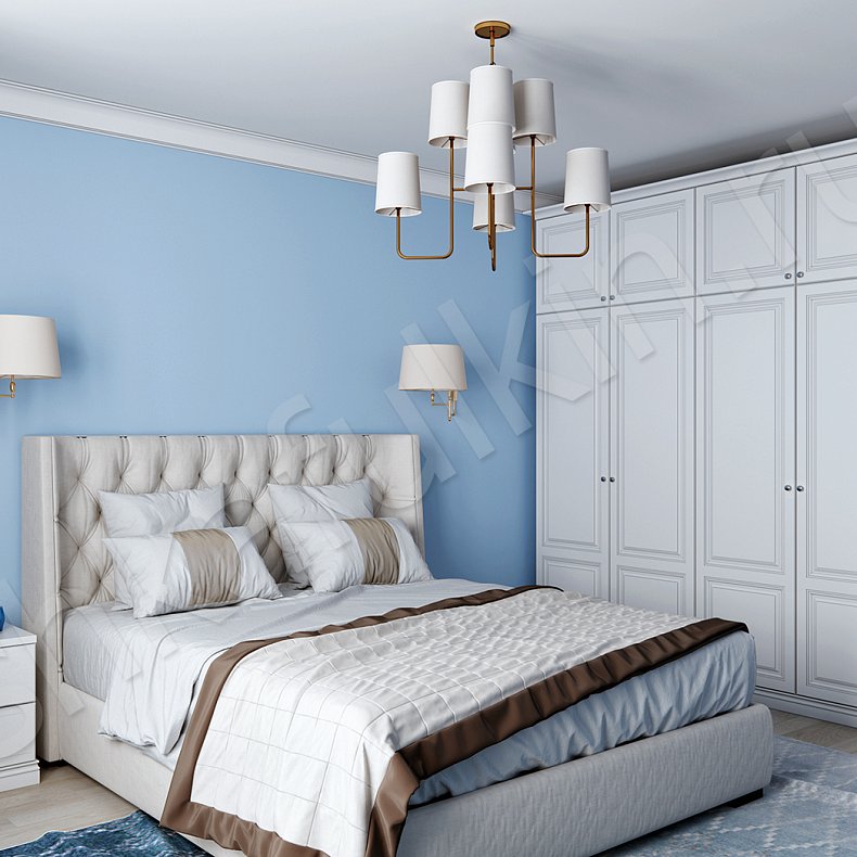Изображение Гарнитур Эльза Белый Светлые Классика 4х створчатые Спальня Для вещей 1
