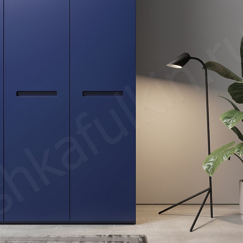Распашной шкаф Матео Белый Цветной Синий Светлые Минимализм 5и створчатые Гостиная Для вещей 9