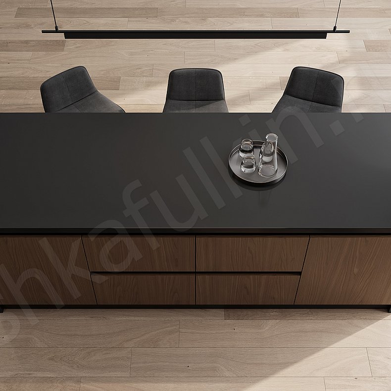 Изображение Кухня Лальберо Светлые Коричневый Древесный Современный Для посуды Для декора 5