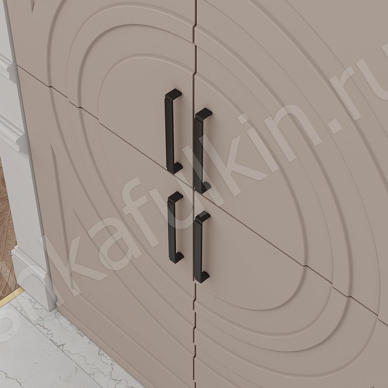 Прихожая Линдор Белый Коричневый Светлые Неоклассика 2х створчатые Прихожая Для вещей 9