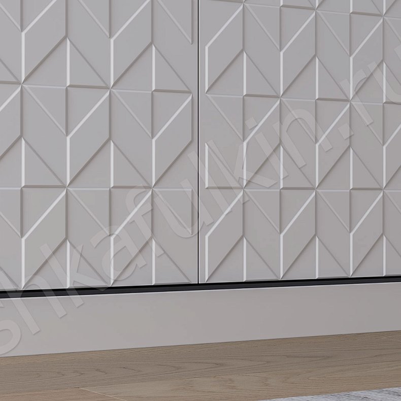 Шкаф-купе Виталино Светлые Белый Современный 4х створчатые Гостиная Для вещей 3