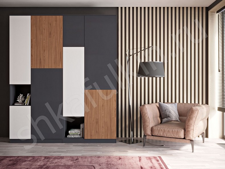 Изображение цвета Шкаф Денди Белый Современный 5и створчатые  