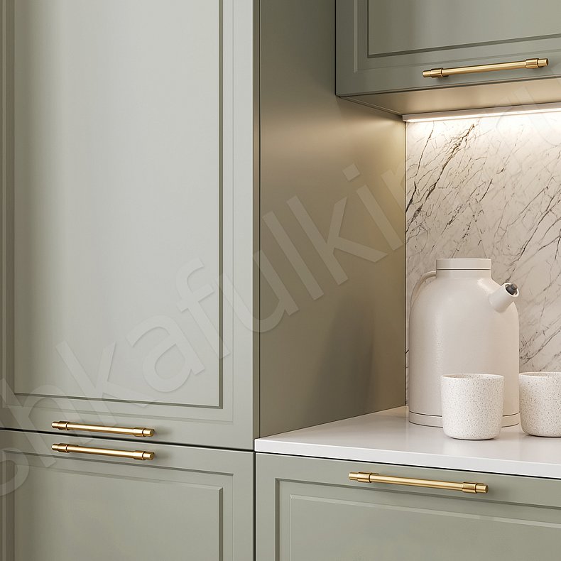 Кухня Брикелл Зеленый Светлые Белый Классика   Для посуды 10