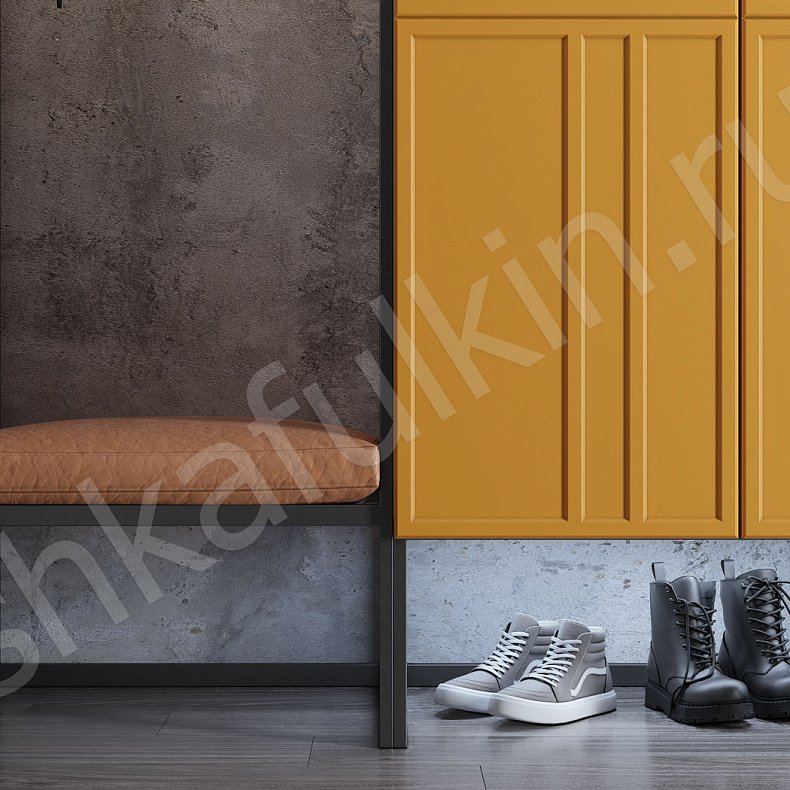 Изображение Прихожая Урбан Белый Цветной Светлые Лофт 3х створчатые Прихожая Для вещей 14