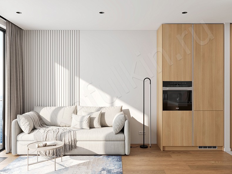 Тумба Кеплер Светлые Белый Скандинавский 2х створчатые Гостиная Под ТВ Для декора