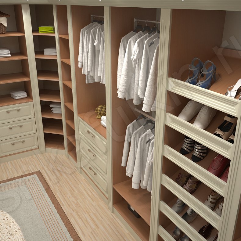 Изображение Гардеробная Верона Белый Классика Гардеробная 5