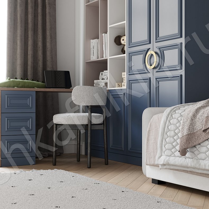 Изображение Детская Капулетти  Неоклассика 2х створчатые Детская Для вещей Для книг 4