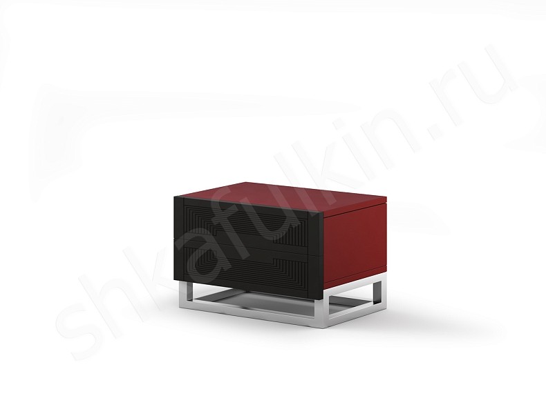 Прикроватная тумба Бергамо Коричневый Белый Черный Красный Синий Светлые Темные Неоклассика 2х створчатые Спальня 