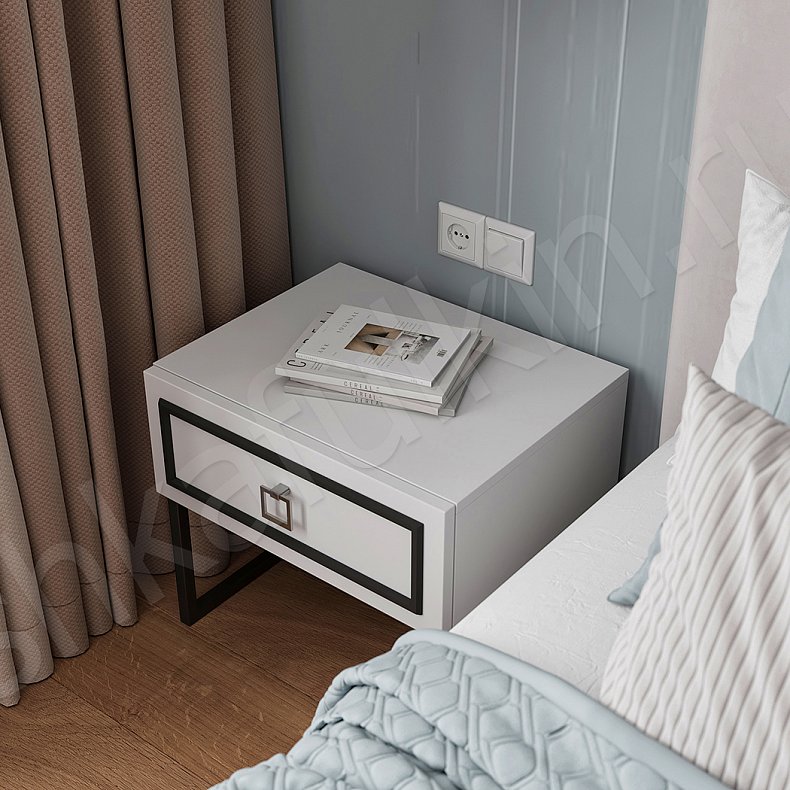 Встроенный шкаф Дантес Светлые Белый Классика 6и створчатые Спальня Для вещей Для белья 5