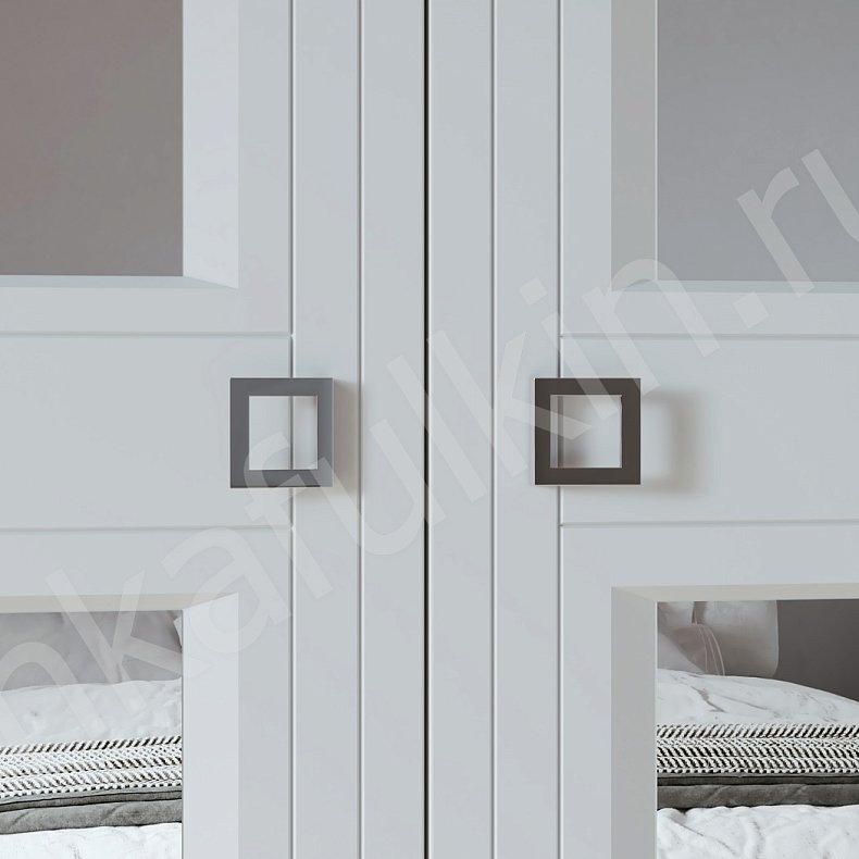 Изображение Шкаф и тумба Эмма Светлые Белый Неоклассика 6и створчатые Спальня Для вещей 3