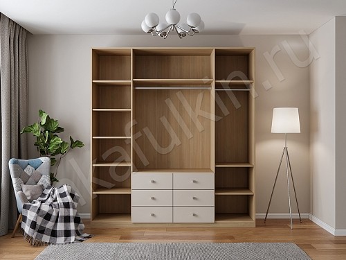 Корпусный шкаф Джерри Белый Прованс 4х створчатые Спальня 