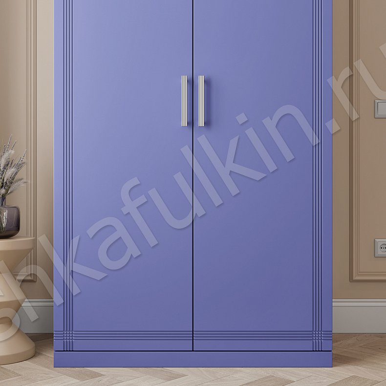 Корпусный шкаф Верипери Цветной Синий Светлые Современный 2х створчатые Гостиная Для вещей 9