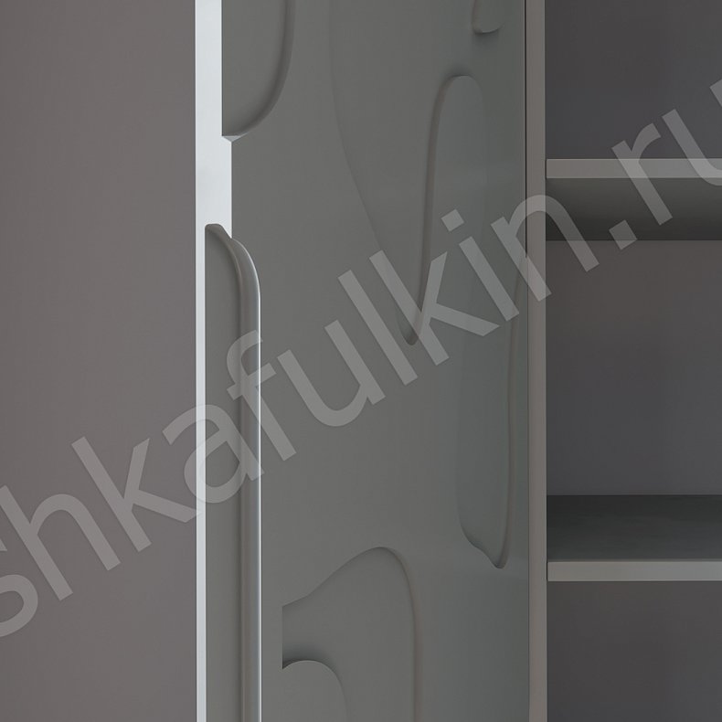 Изображение Шкаф Монстера Серый Темные Светлые Модерн 4х створчатые Спальня Для вещей 6