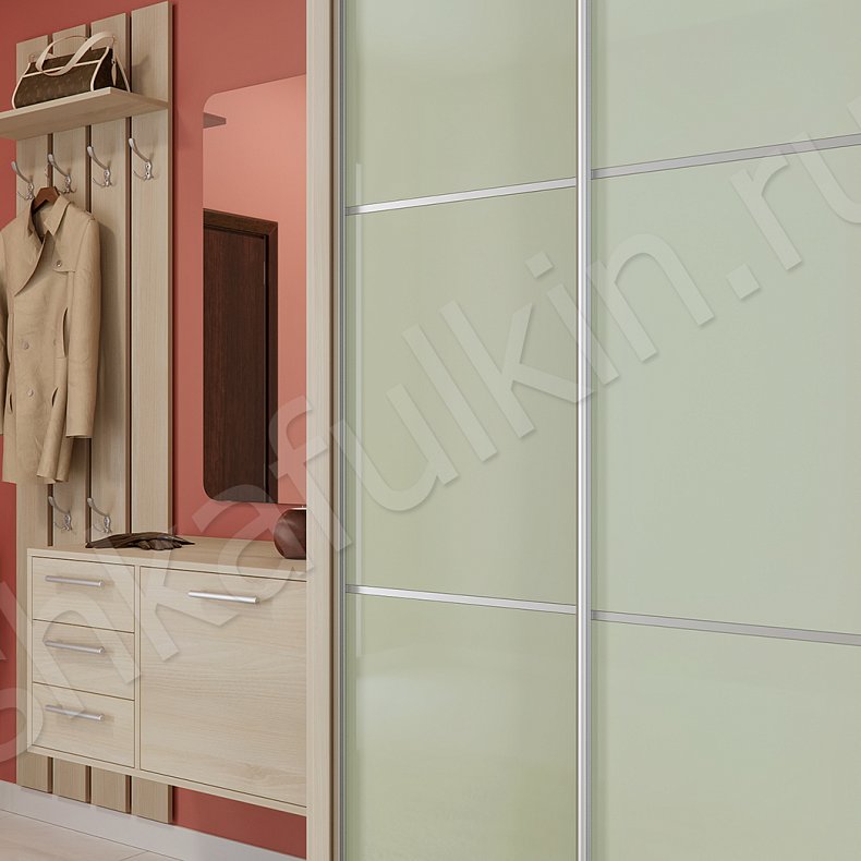 Изображение Прихожая Лолита Цветной Светлые Зеленый Модерн 2х створчатые Коридор Для вещей 4